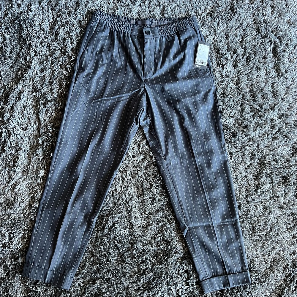 H&M PINSTRIPE TROUSERS